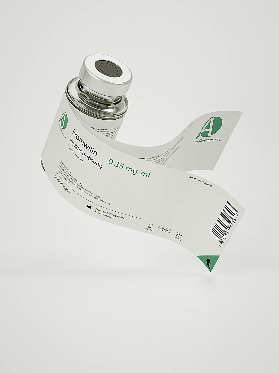 Multipage pharmaceutical label